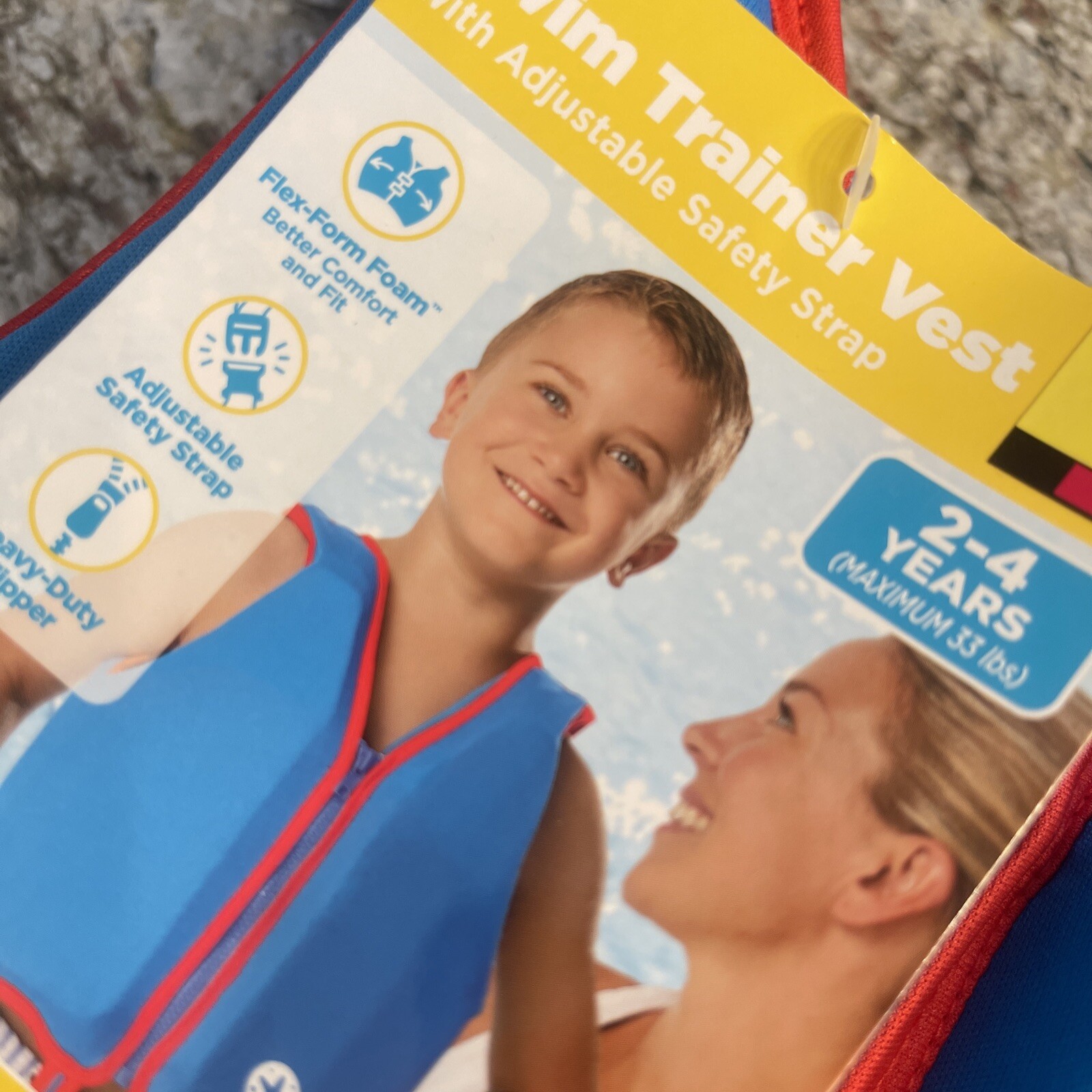 NWT Sand Dollar Swim Trainer Vest Ages 2-4 years Max 33 Pounds Blue