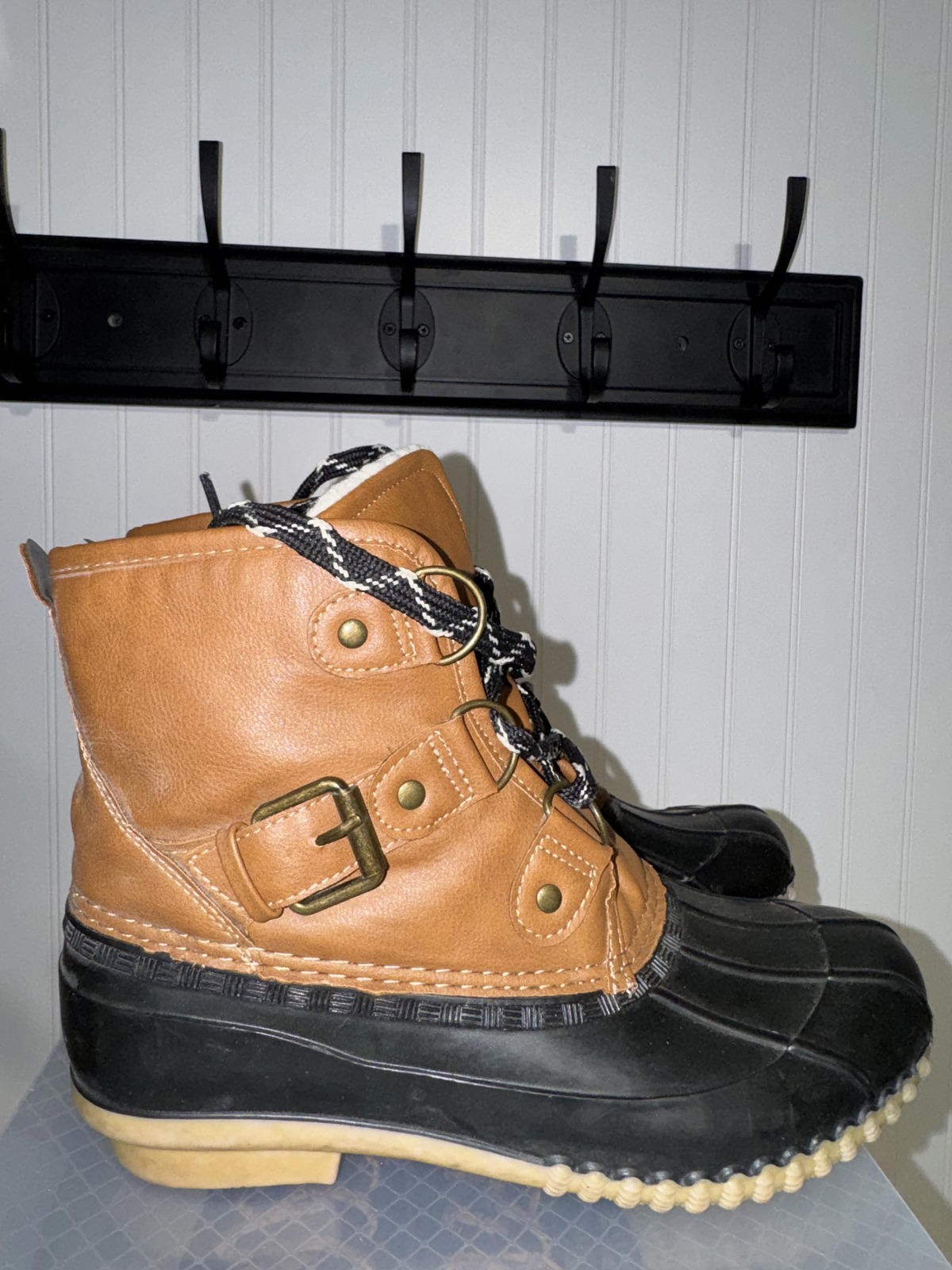 Magellan Women’s Waterproof Duck Boots with Buckle Detail