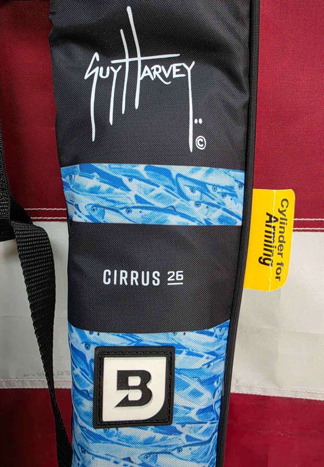 Bluestorm Cirrus 26 Life Jacket USCG Type V PFD, Guy Harvey SAILFISH