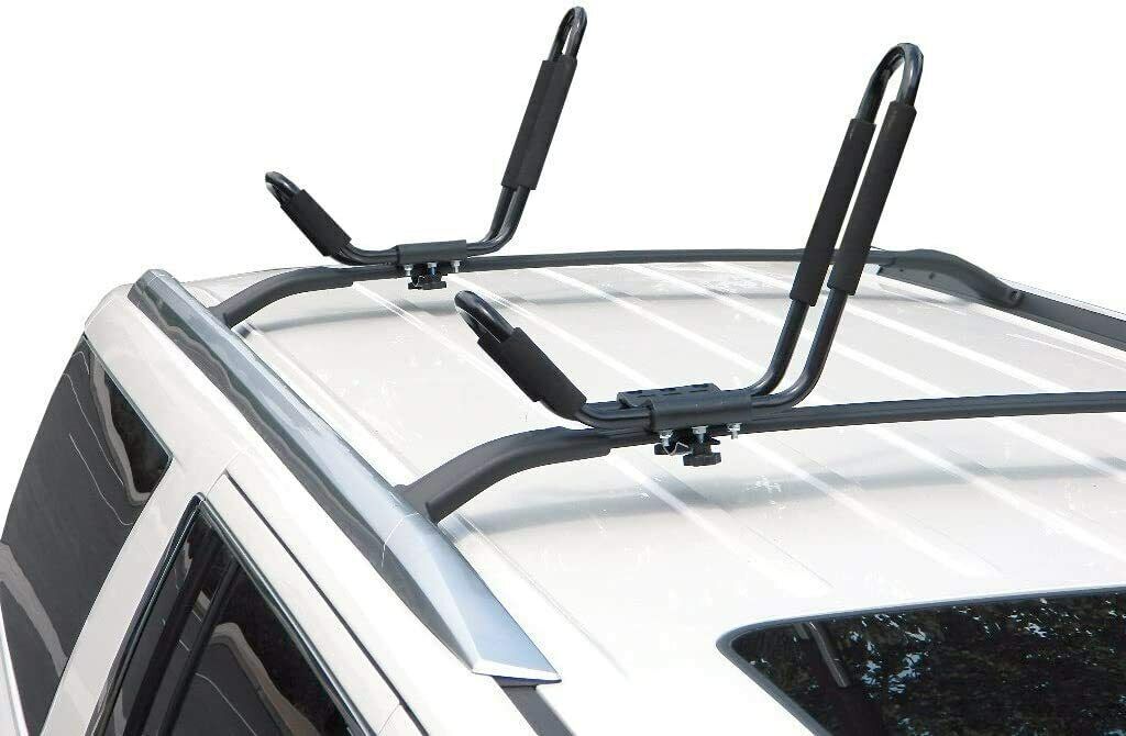 2/4 Pairs Heavy Duty Kayak J-Bar Roof Rack for Canoe SUP Kayaks on Car SUV Truck