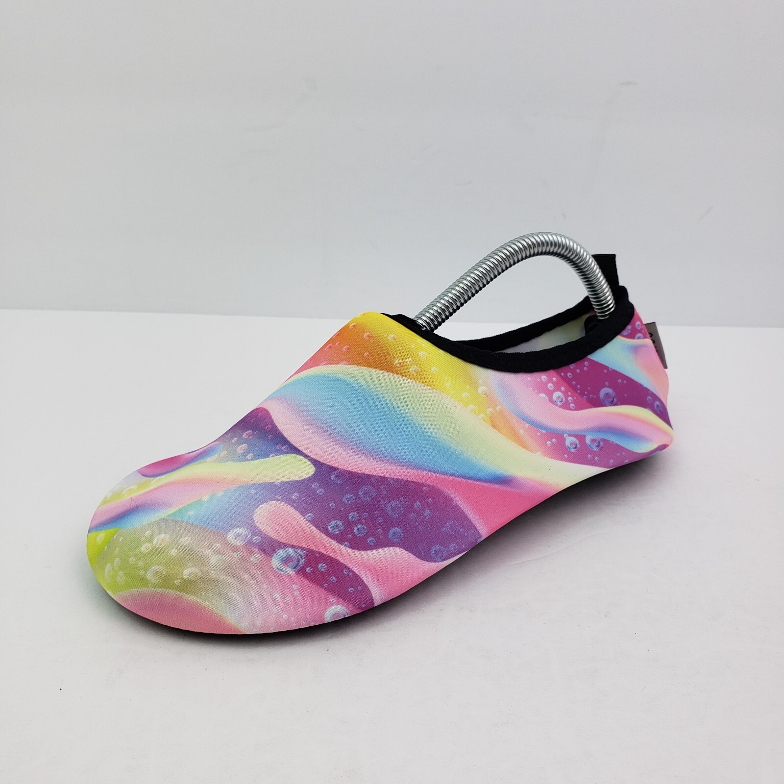 Vifuur Womens Sz 5.5-6.5 Colorful Ripple Slip On Yoga Barefoot Water Sports Shoe