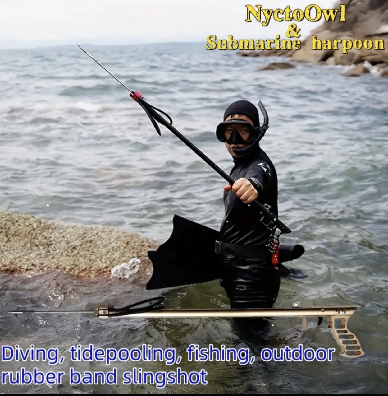 Spear Gun Underwater Fishing Slingshot Fish Catapult Hunting Shooting