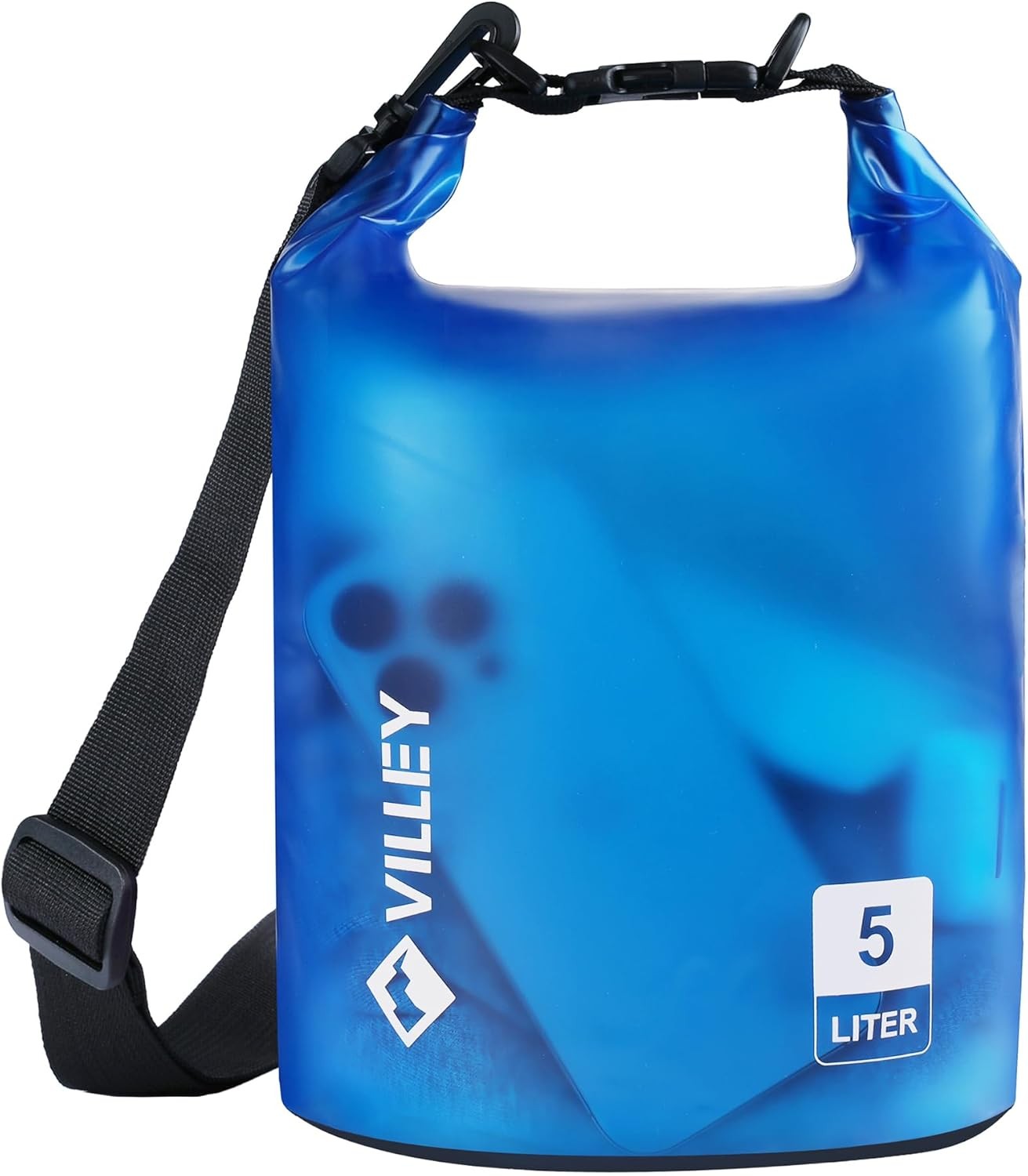 VILLEY 5L Waterproof Dry Bag Roll Top Sack for Kayaking Boating Camping Swimming