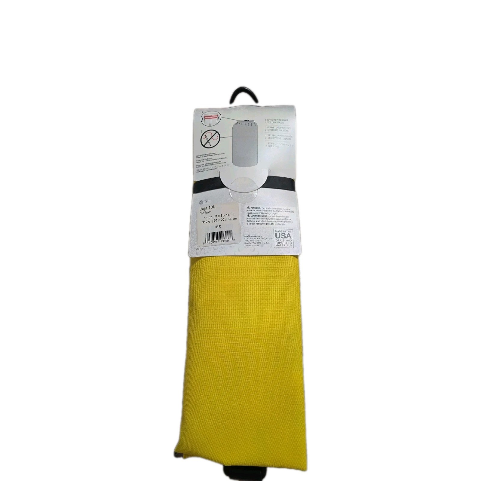 SealLine Baja Dry Bag10 L Yellow