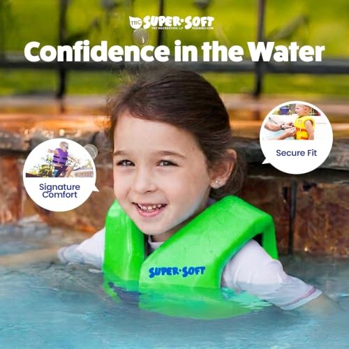 Super Soft Child Life Jacket USCG Approved Vinyl Youth X-Small Fierce Green