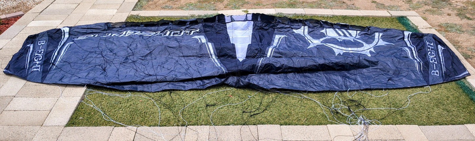 Slingshot B 8 Meter Ram Air Foil Kite 4 Line With Bar