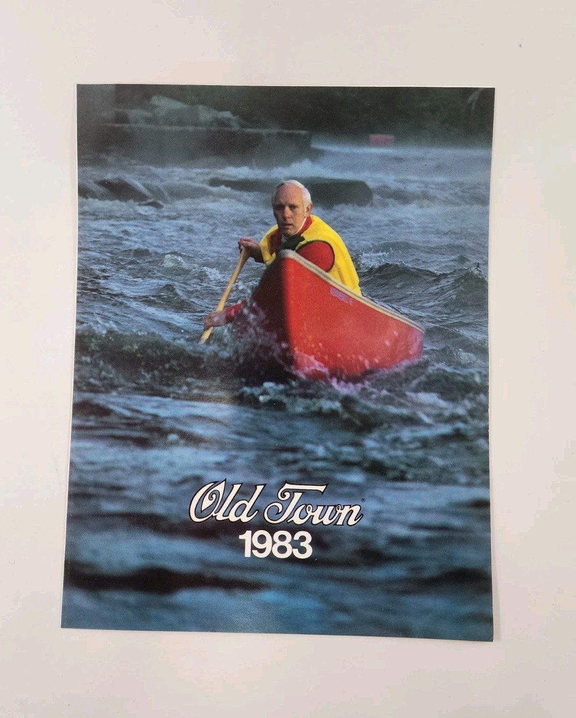 Vintage 1983 Old Town Canoe Fold-Out Brochure / Catalog