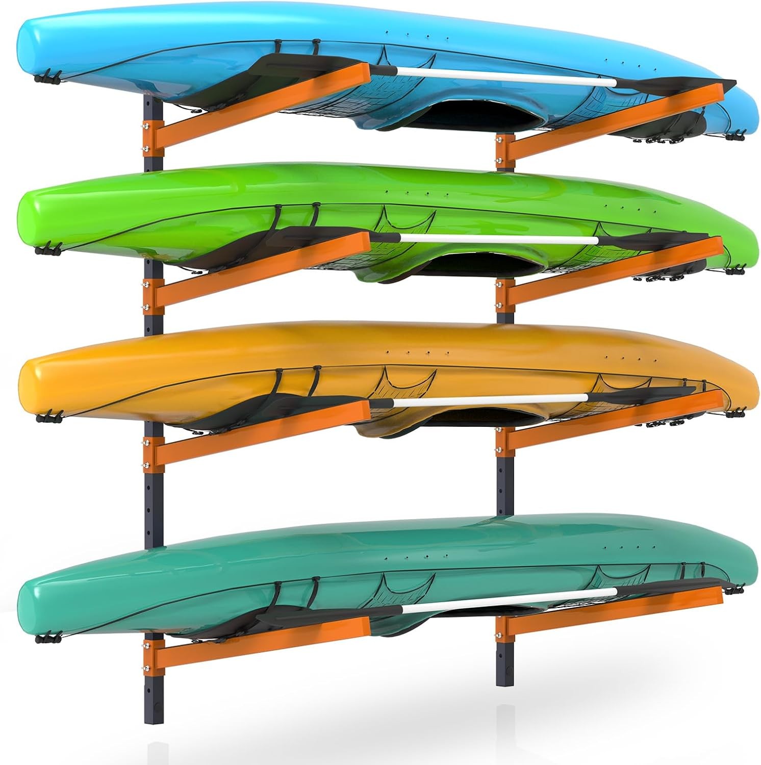 Kayak Storage Rack Wall Mount Heavy Duty Adjustable Garage Indoor Outdoor