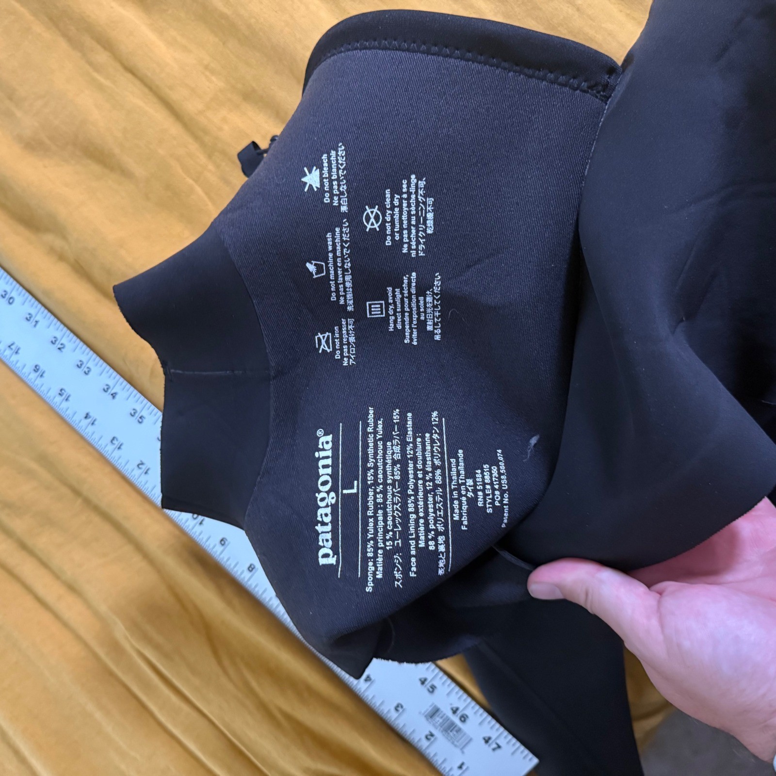 Patagonia R1 Yulex Front-Zip Full Wetsuit Mens Large Black 88515 Surf Suit