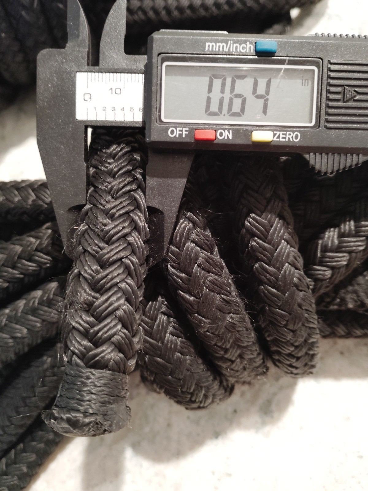 TWO 5/8 Inch x 35 Foot Black Double Braid Dock Line with Eye Splice