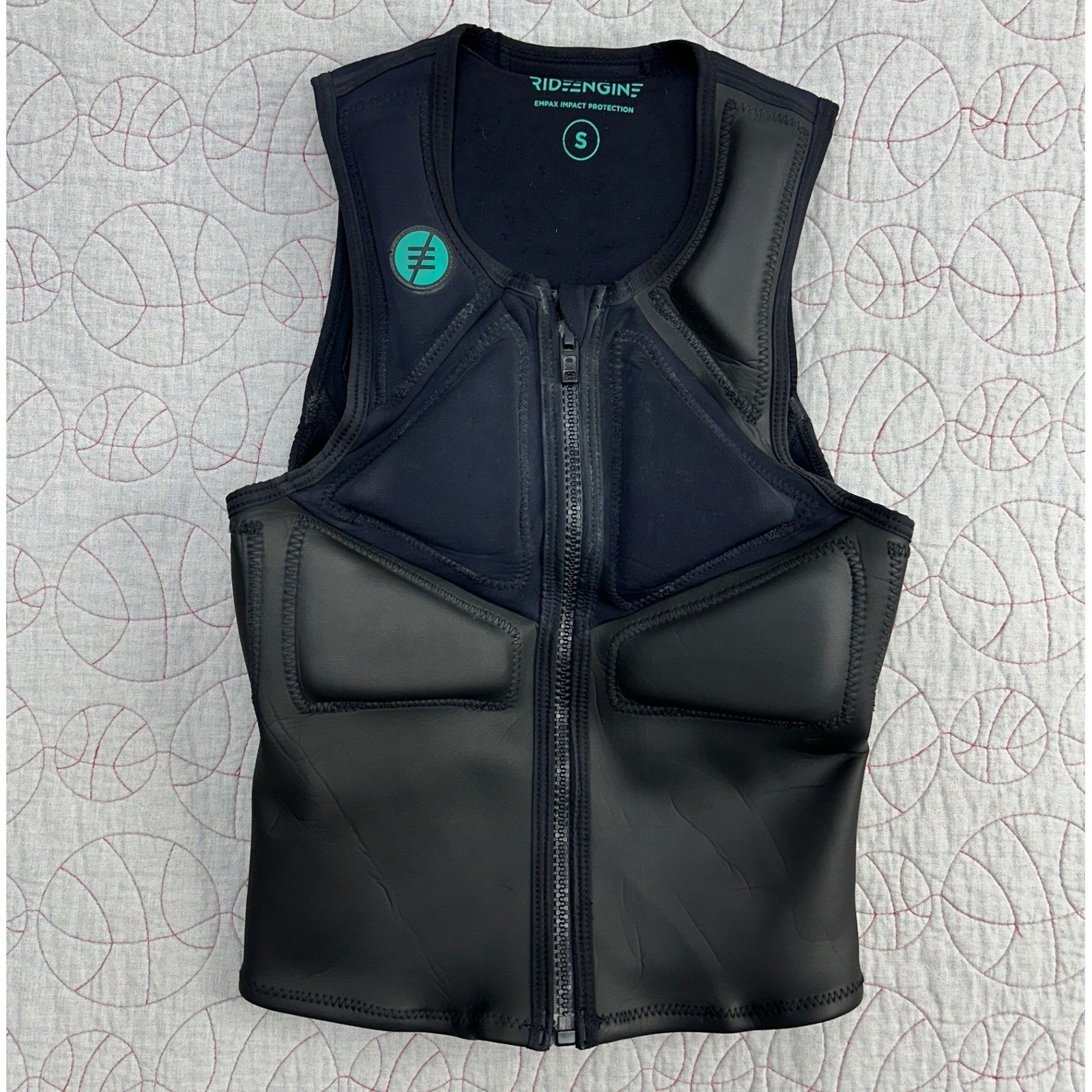 Ride Engine Empax Impact Protection Vest Black Neoprene Zip / Mens Small
