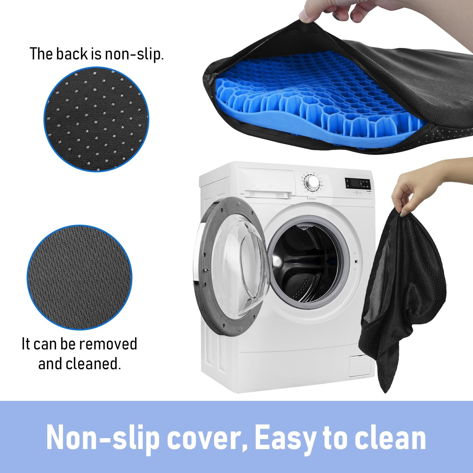 AntiSlip Kayak Seat Cushion Waterproof Thicken Gel Boat Kayak Canoe Rowing S…