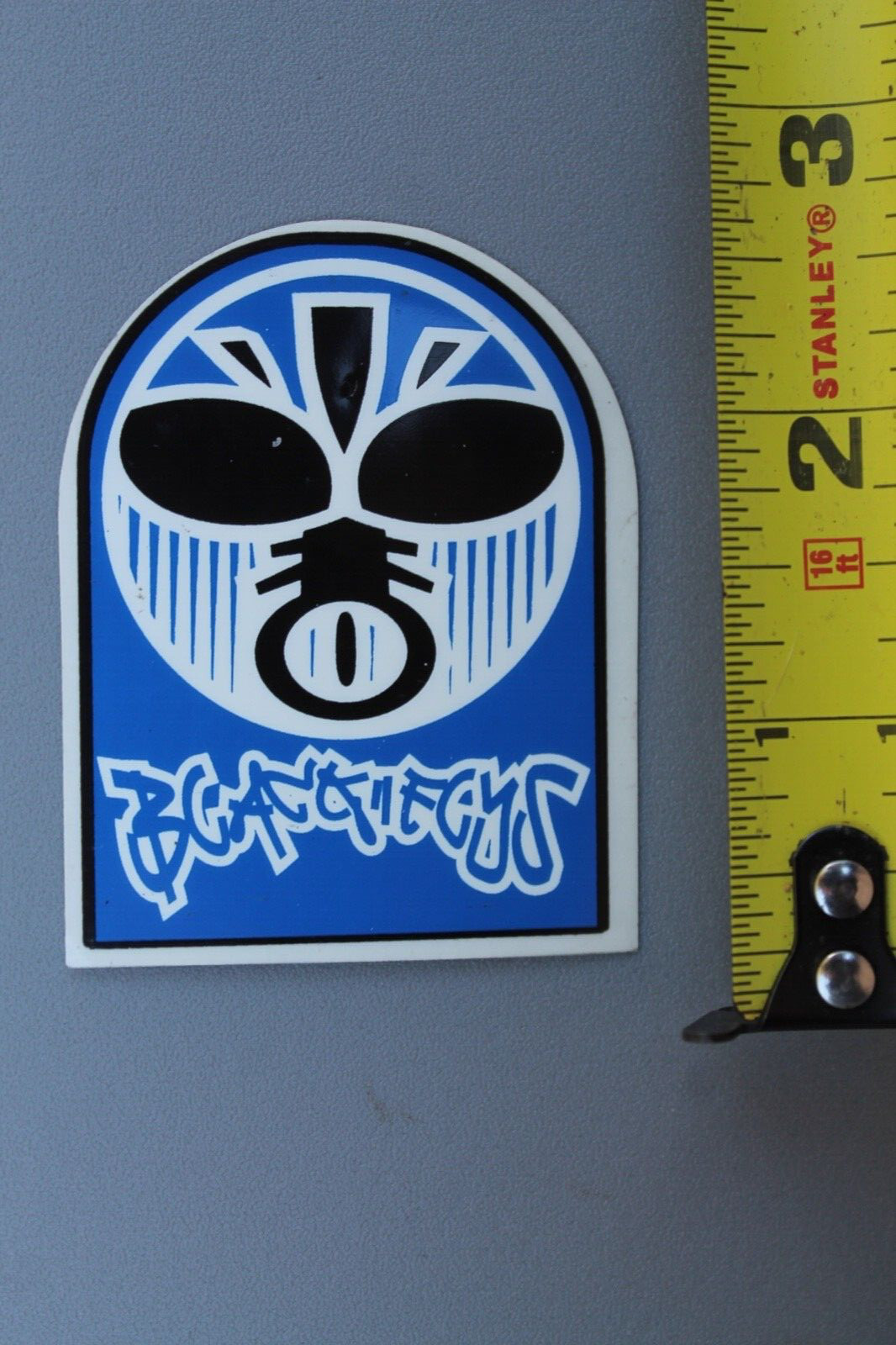BLACK FLYS Sunglasses Black Blue White Eyes Eyewear BF2 Vintage Surfing STICKER