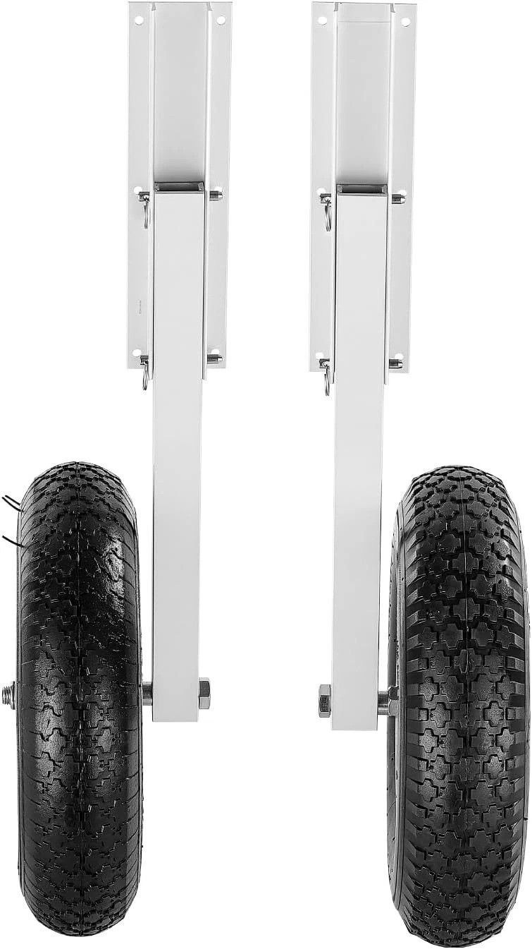 Folding Boat Launching Wheels with Quick Release Pins – Heavy Duty 300 Lbs