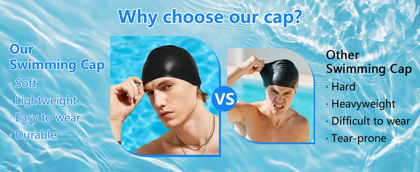 Swim Goggles Set Anti Fog UV Protection No Leak Swimming Cap for Adult Men Women
