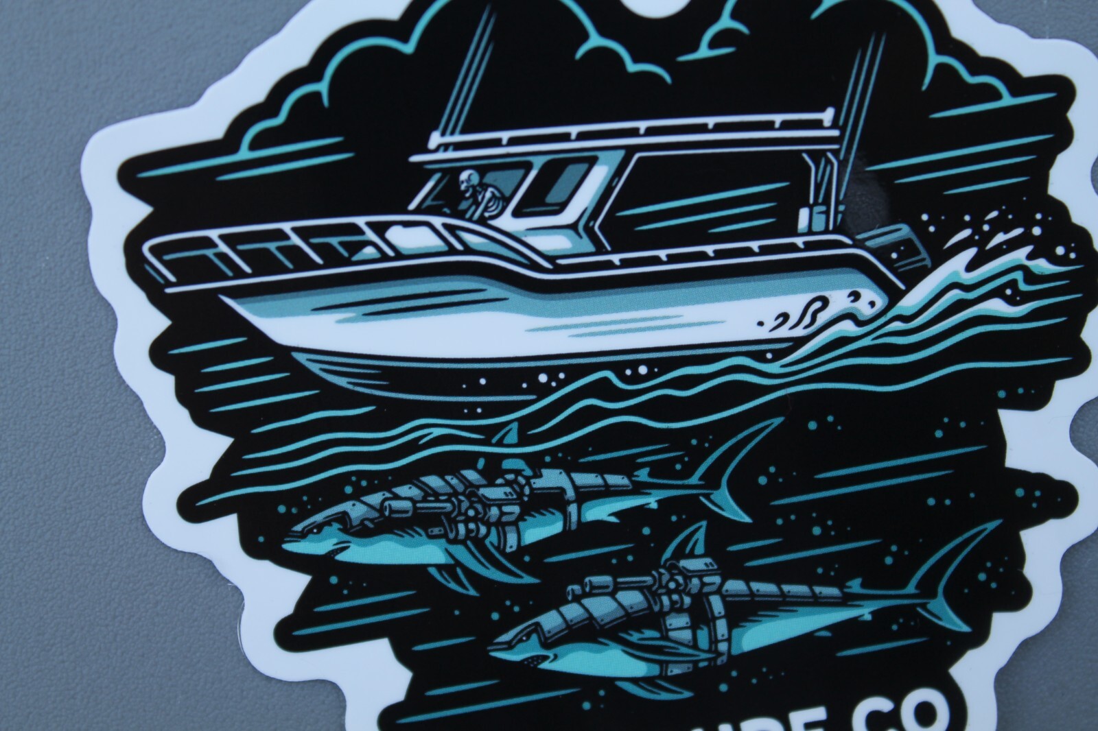 Cove Surf Venice Beach Dogtown POP Boat Shark Night V64B Vintage Surfing STICKER