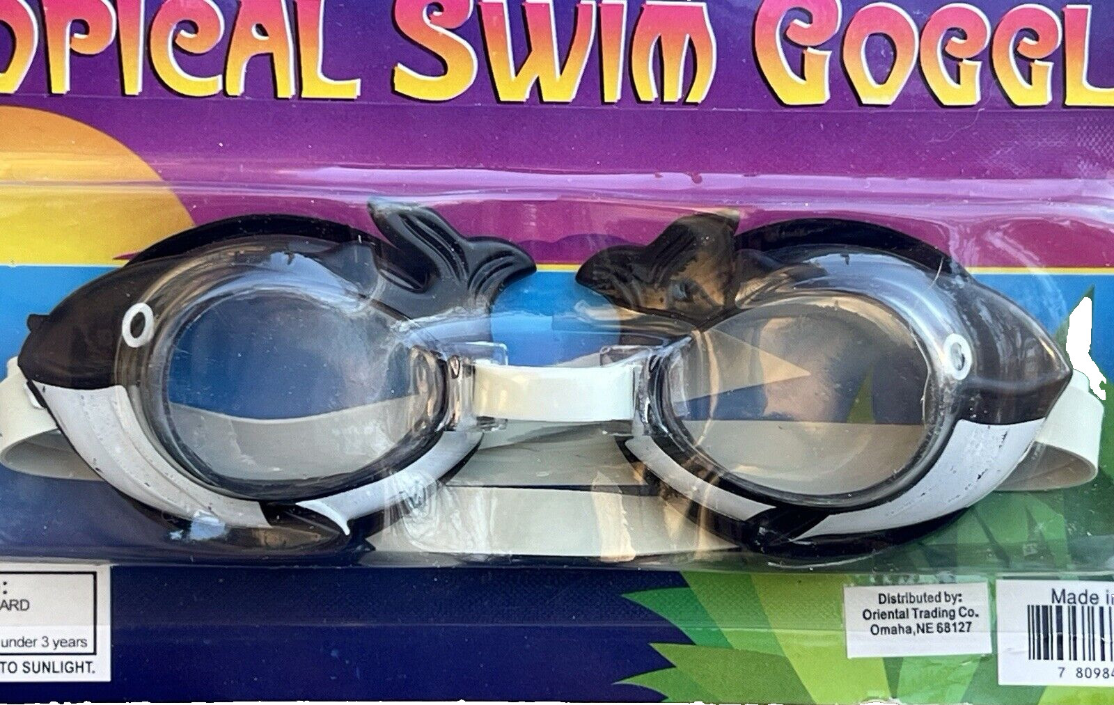 New!! Swim Goggles For Kids – 4 Styles To Choose: Dolphin, Crab, Whale, Fish
