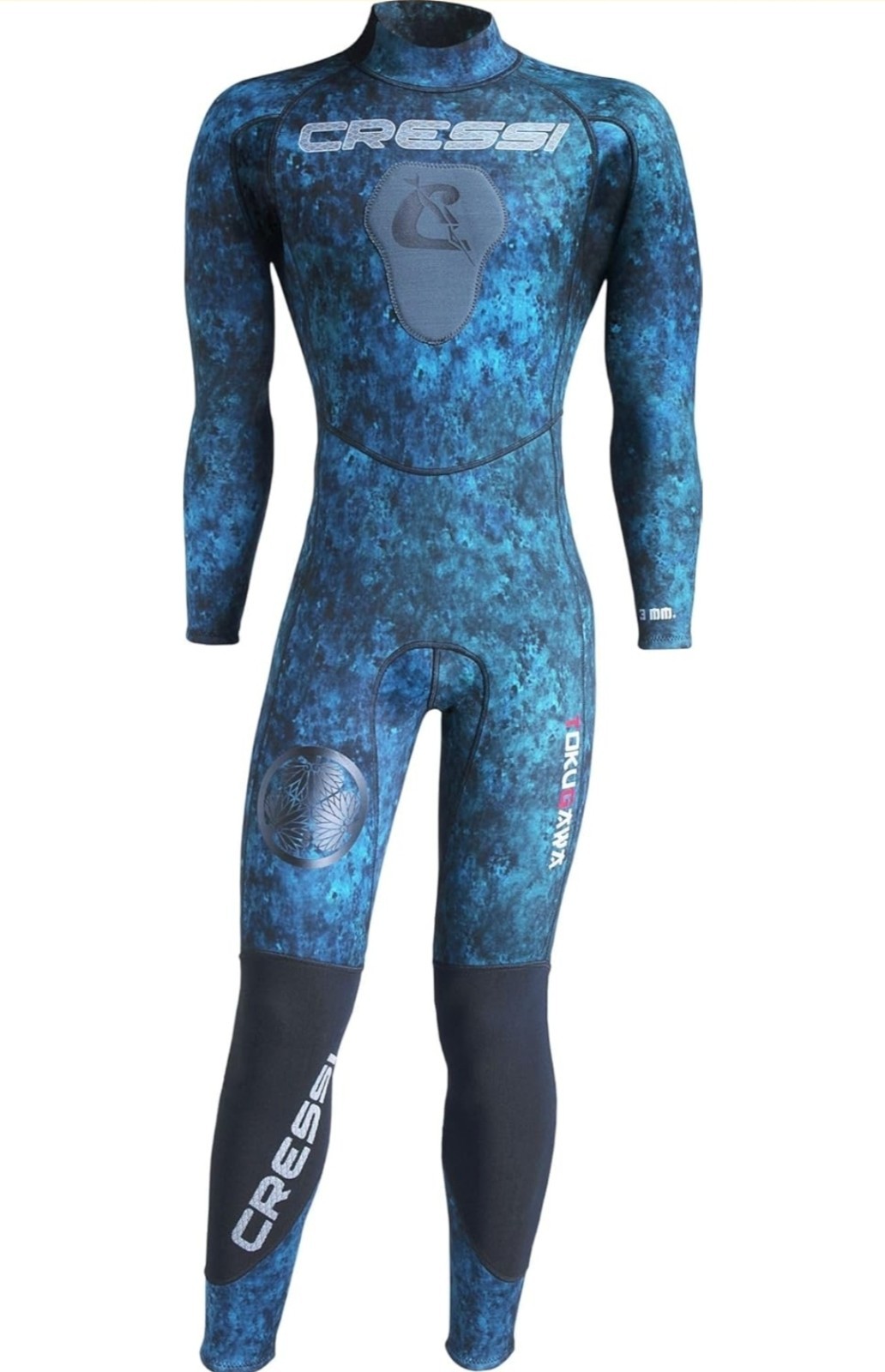 Cressi Men’s Medium 3mm Tokugawa Spearfishing Freediving One-Piece Wetsuit