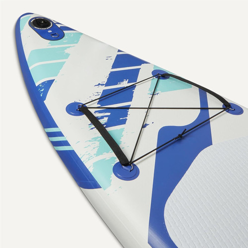 Amazon Basics Inflatable Stand Up Paddleboard with Accessories, 132″ x Blue
