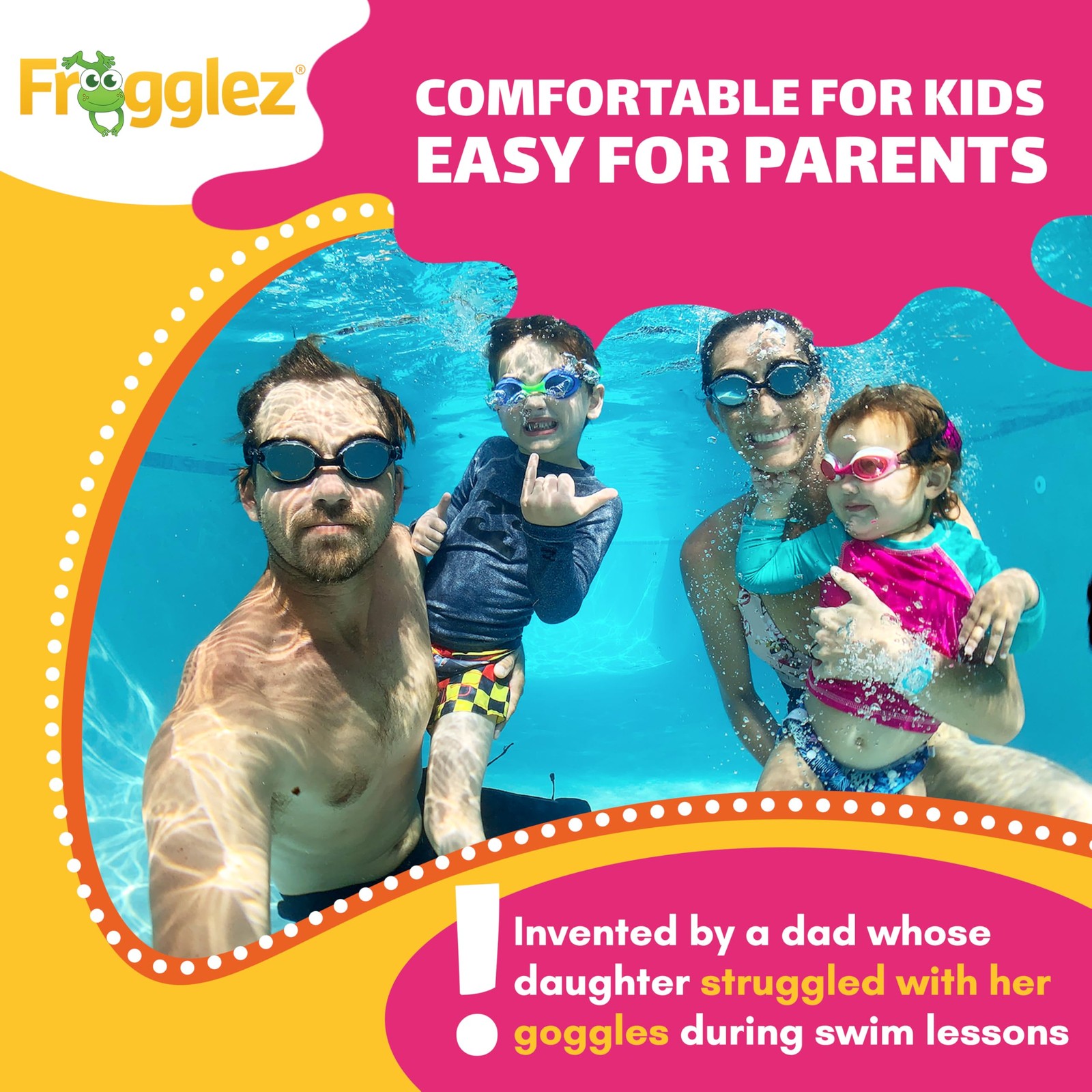 Frogglez Anti-Fog Swimming Goggles for Kids under 10 (Ages 3-10) Recommended …