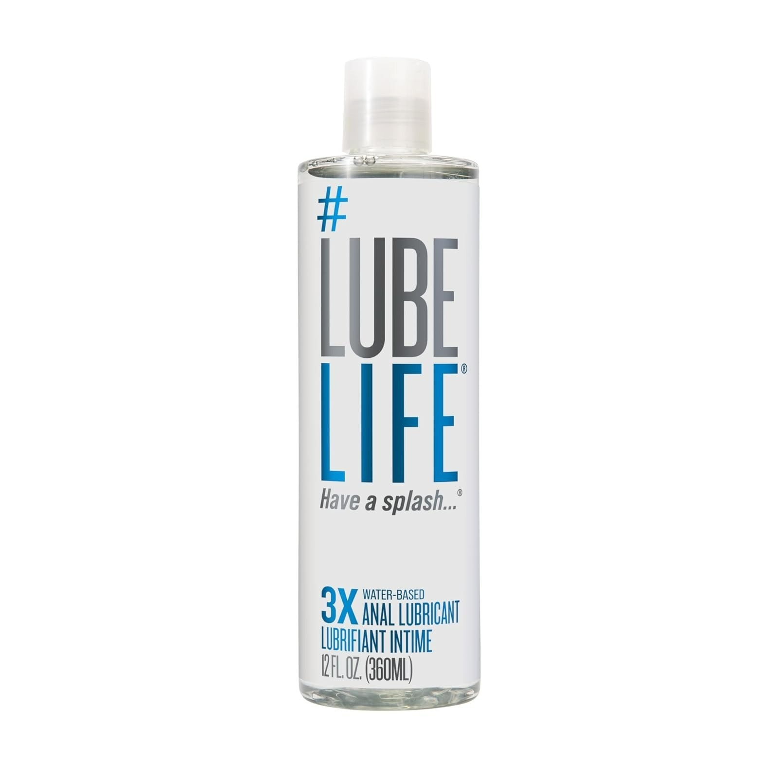 Lube Life 3X Anal Lube – Extra Thick Water Based Personal Lubricant 8 Fl Oz