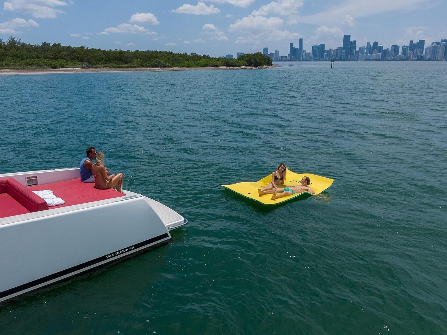 SOWKT® Made in USA Premium Floating Mat for Lakes & Pools, Extra Large Lily Pads