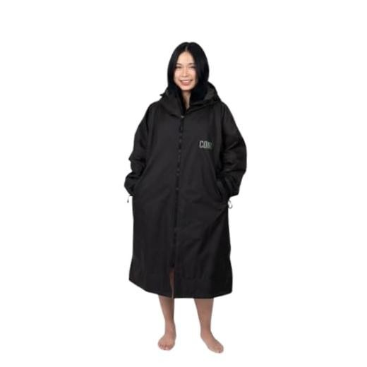 Swim Parka for Youth and Adults | Heavy-Duty Weatherproof X-Small Black