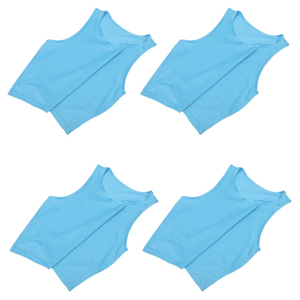 4 Pcs Construction Vest Kids Children Small Game for Soccer Training Vests