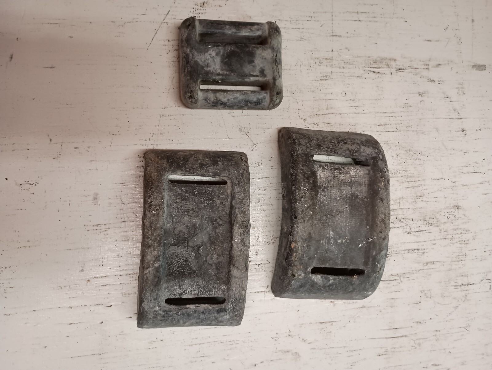Lead dive weights 3 pcs / 20 pounds guaranteed accurate weight 9, 8, 3 lb used