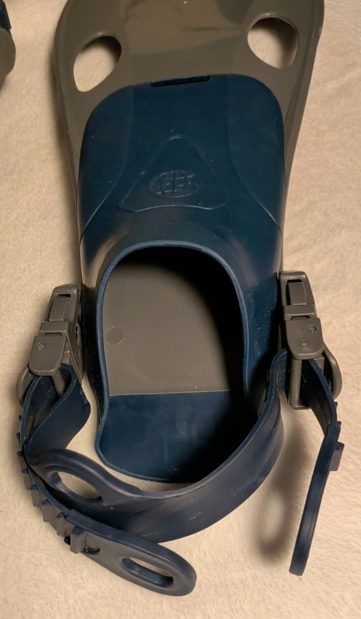 U.S. Divers Avila Jr Snorkeling Fins Only Blue Gray Kids Large/XL 1-4