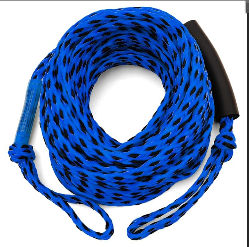 Boat Tow Rope for Tubing, 60FT Tube Boating Ropes Heavy Duty Thick for Ski