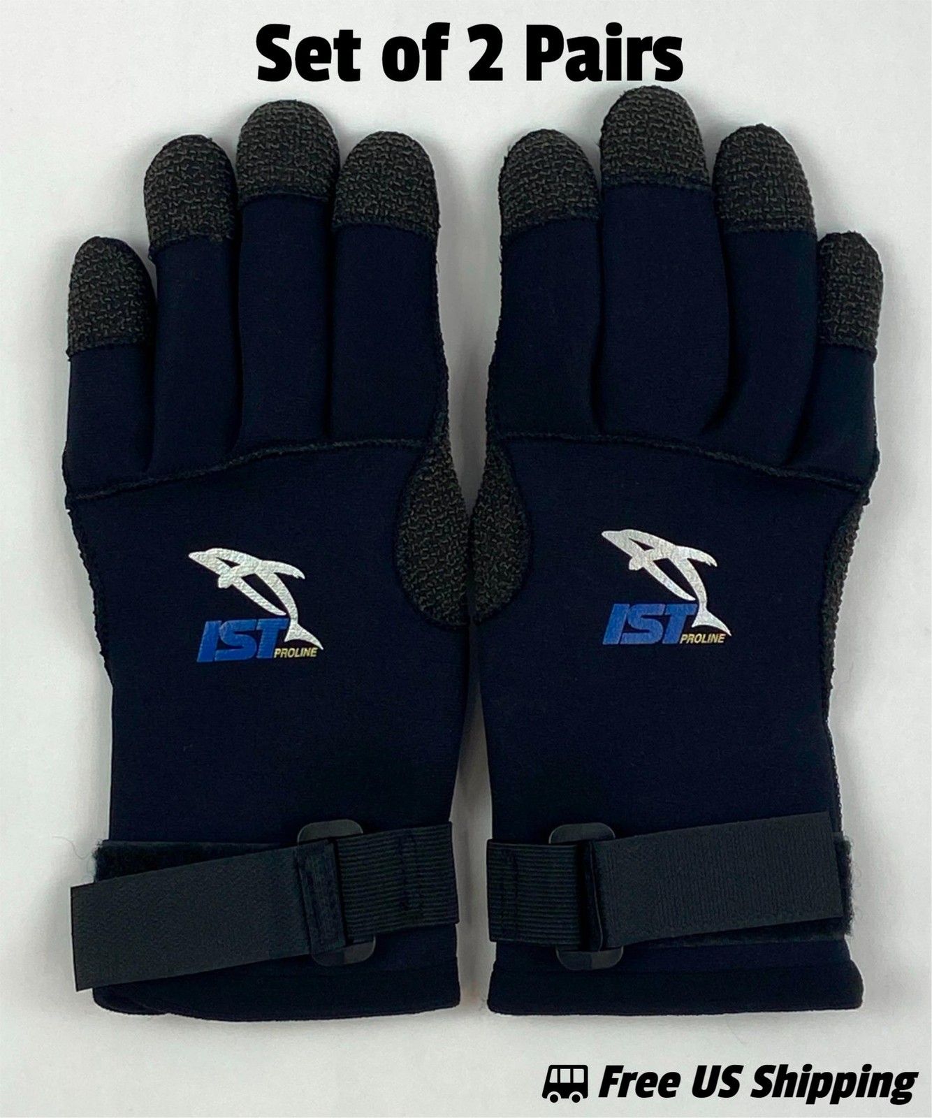 IST Diving Gloves Neoprene Size X-Small Blue-Black
