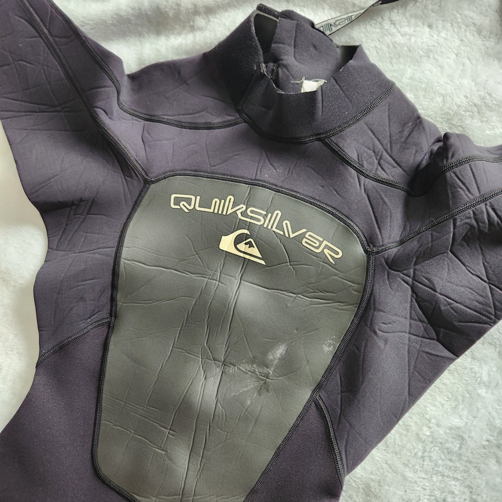 Quiksilver Syncro Shorty Wetsuit Black Gray – Mens LS / 26
