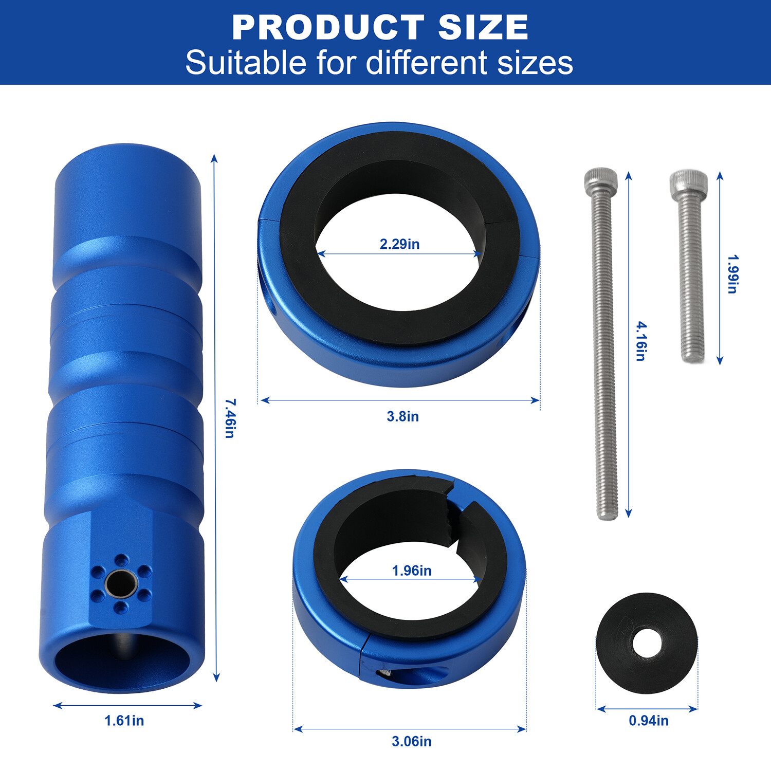 Wakeboard Tower Mount Flag Holder Fits Tubing 1 5/8 in to 2 7/8 inches Diameter