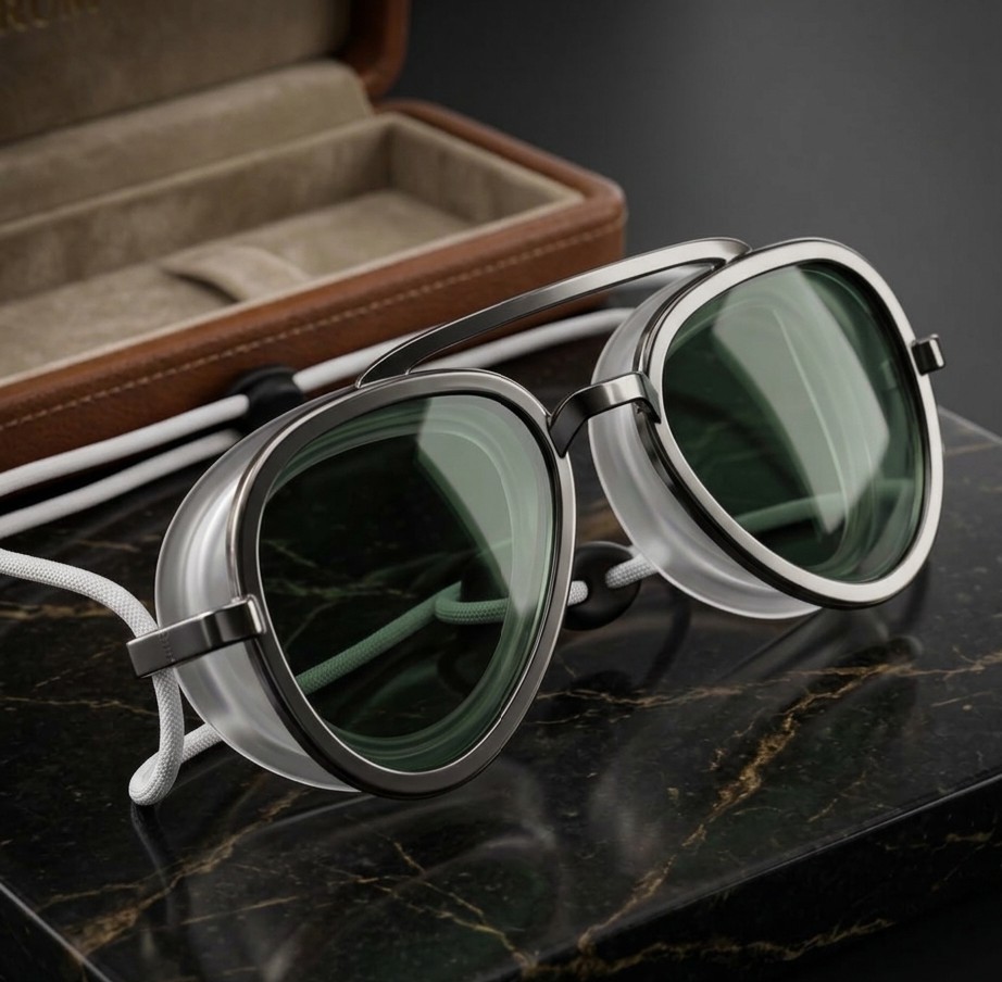 Vintage Aviator Swim Goggles Premium Adults Waterproof Anti-Fog Pool Diving Mask