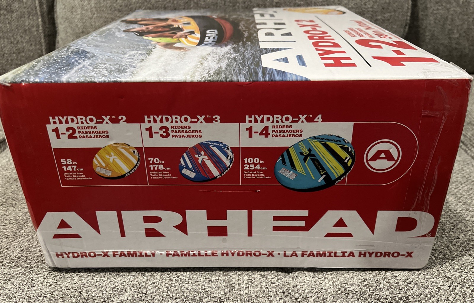Airhead Hydro X2 Towable Boat Tube 2 Person Hydro X-2 FAST SHIPPING!
