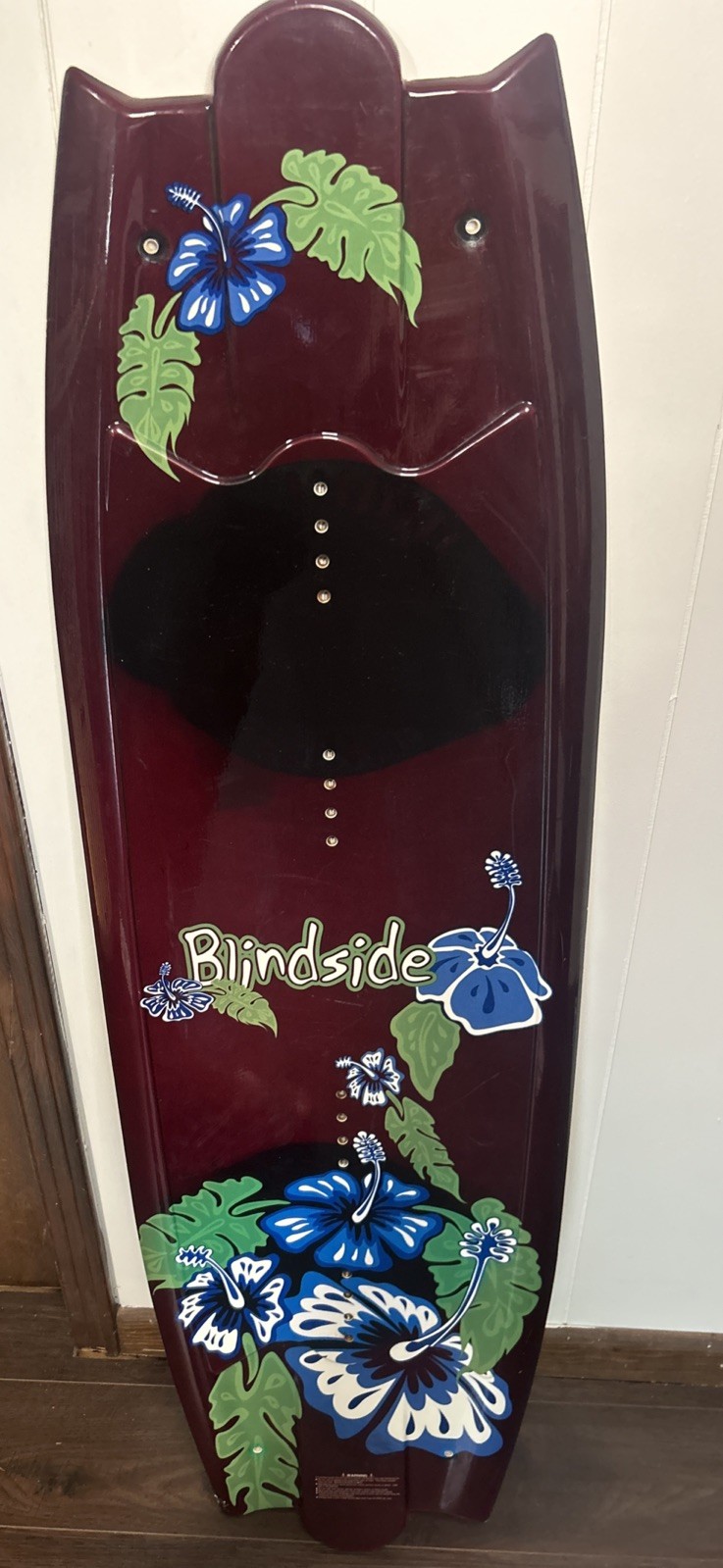 Blindside Wakeboard 132cm Floral Graphic Burgundy/Blue – Board Only