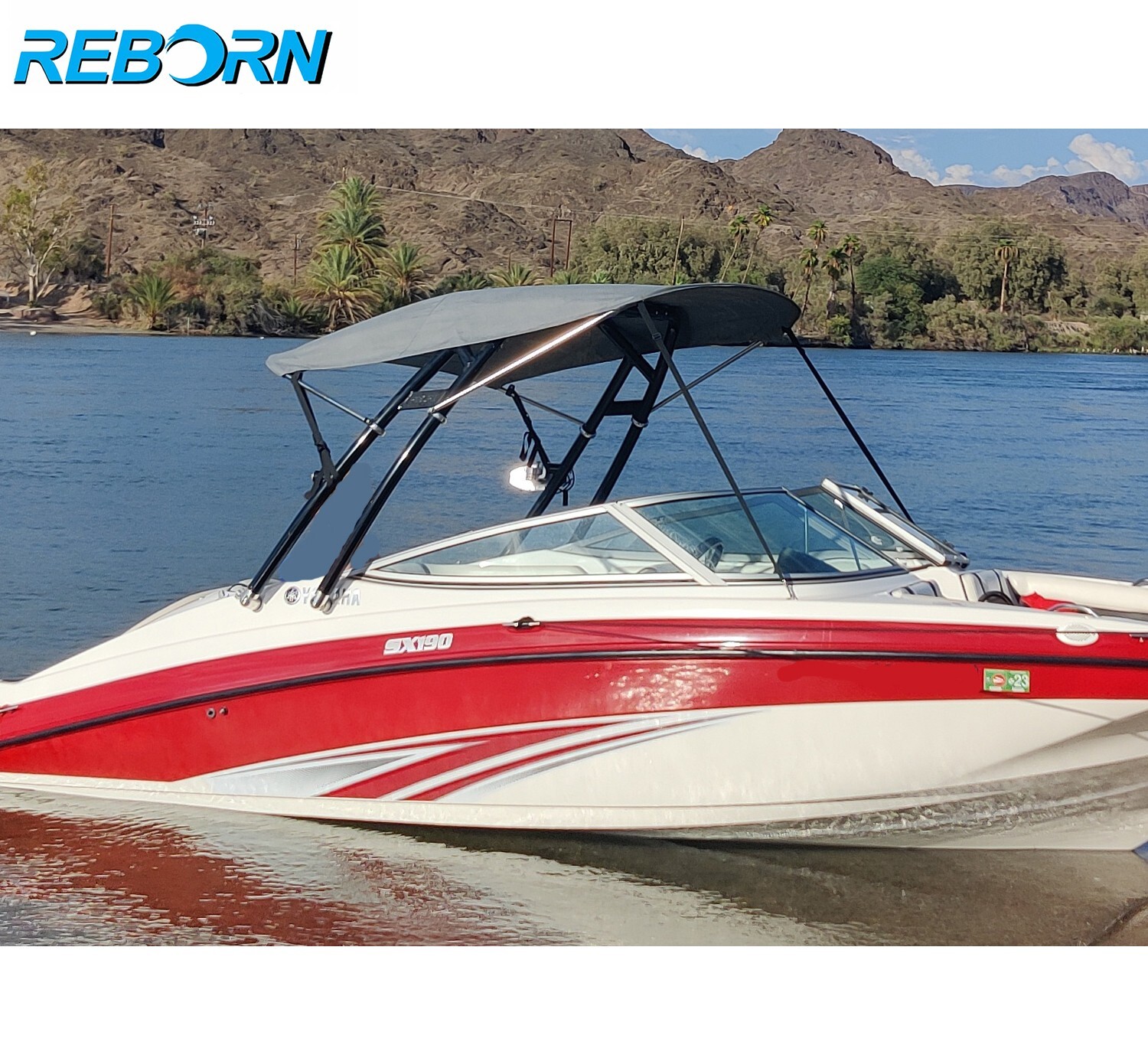 Black Reborn Launch Forward-facing Wakeboard Tower Fast Install & Fold Down