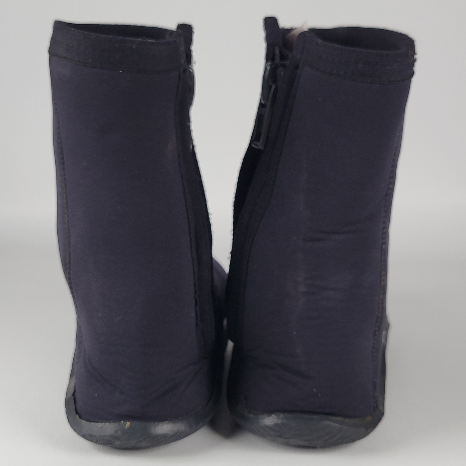 Deep Sea Black Zip Up Scuba Shoes Size 14