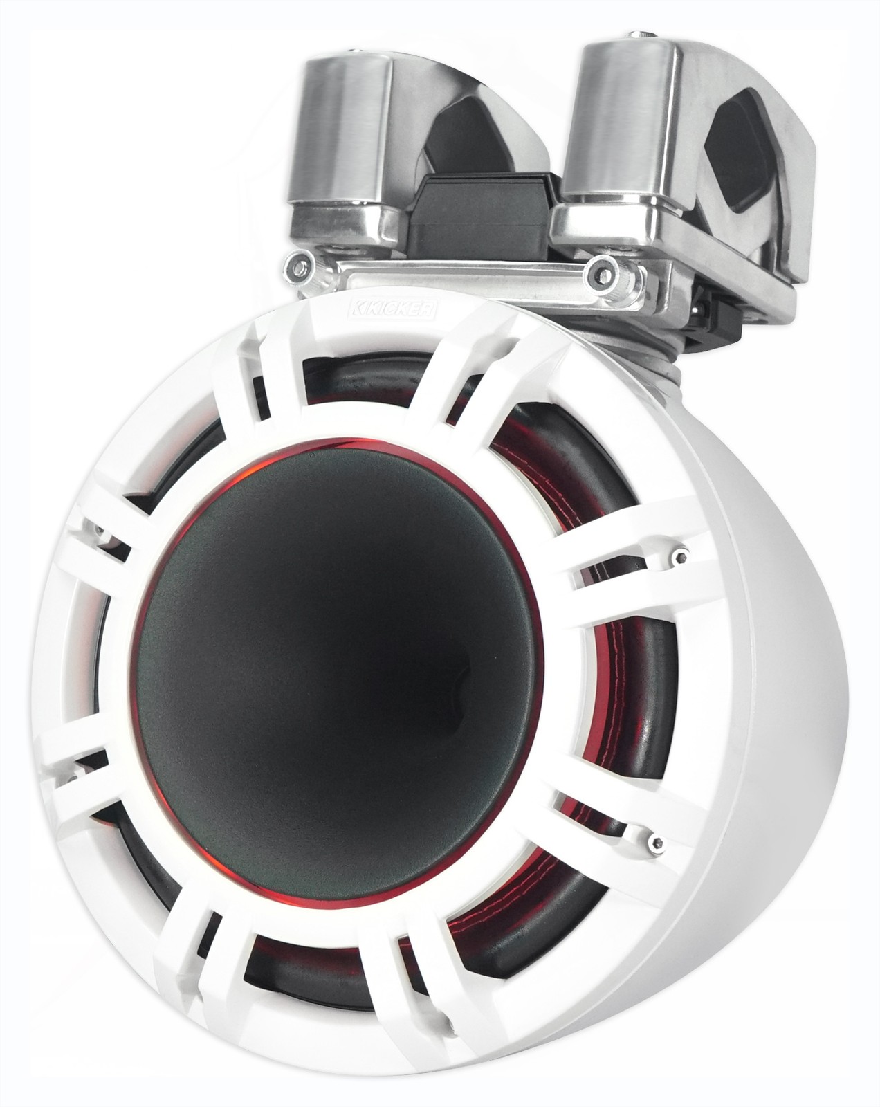 Pair Kicker KMTC9 HLCD 9″ White Wakeboard Tower LED Speakers+(2) Party Speakers