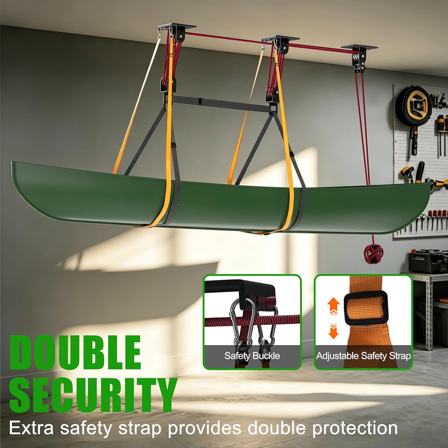 TRUSOON 2026 Heavy Duty Canoe Hoist 250lb Ceiling