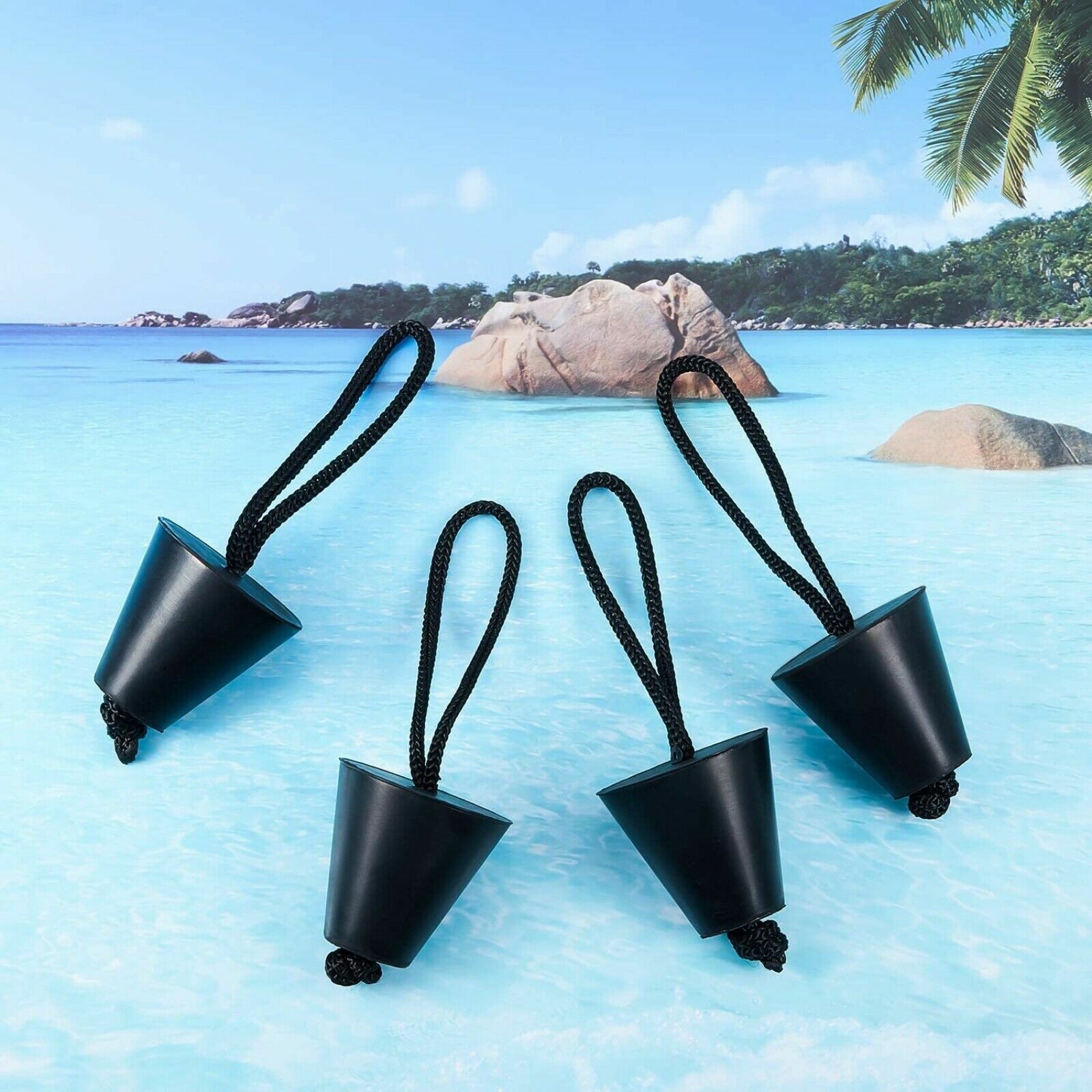 4Pcs Silicone Kayak Scupper Plug Kit Canoe Drain Holes Stopper Bung Accessories