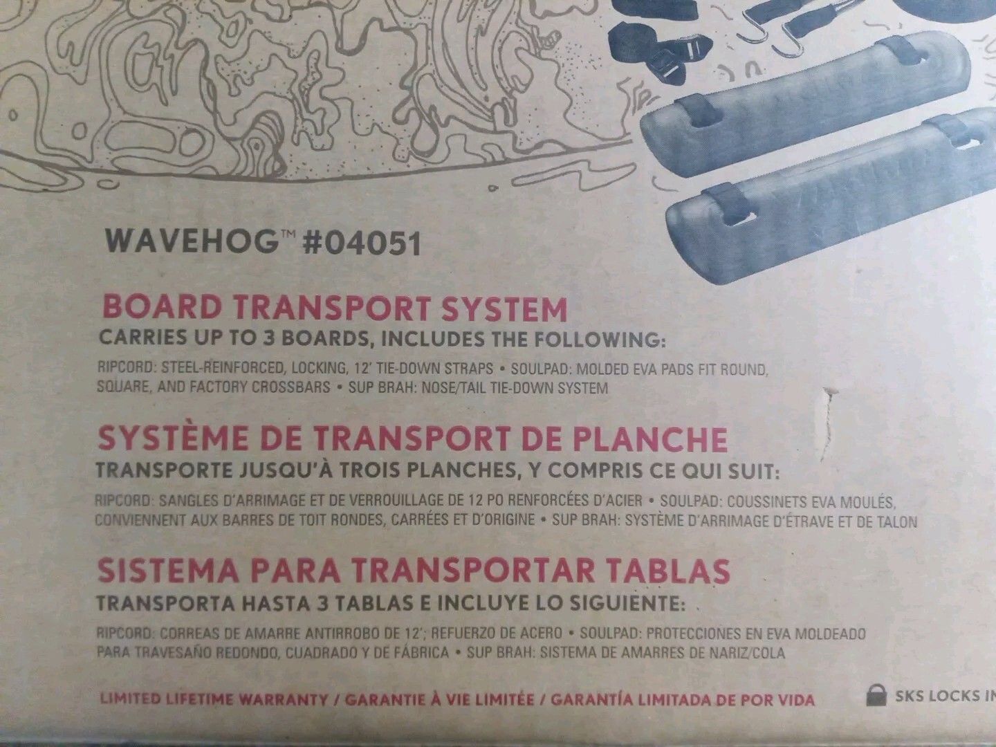 Yakima Wavehog #04051 Board Transportation System