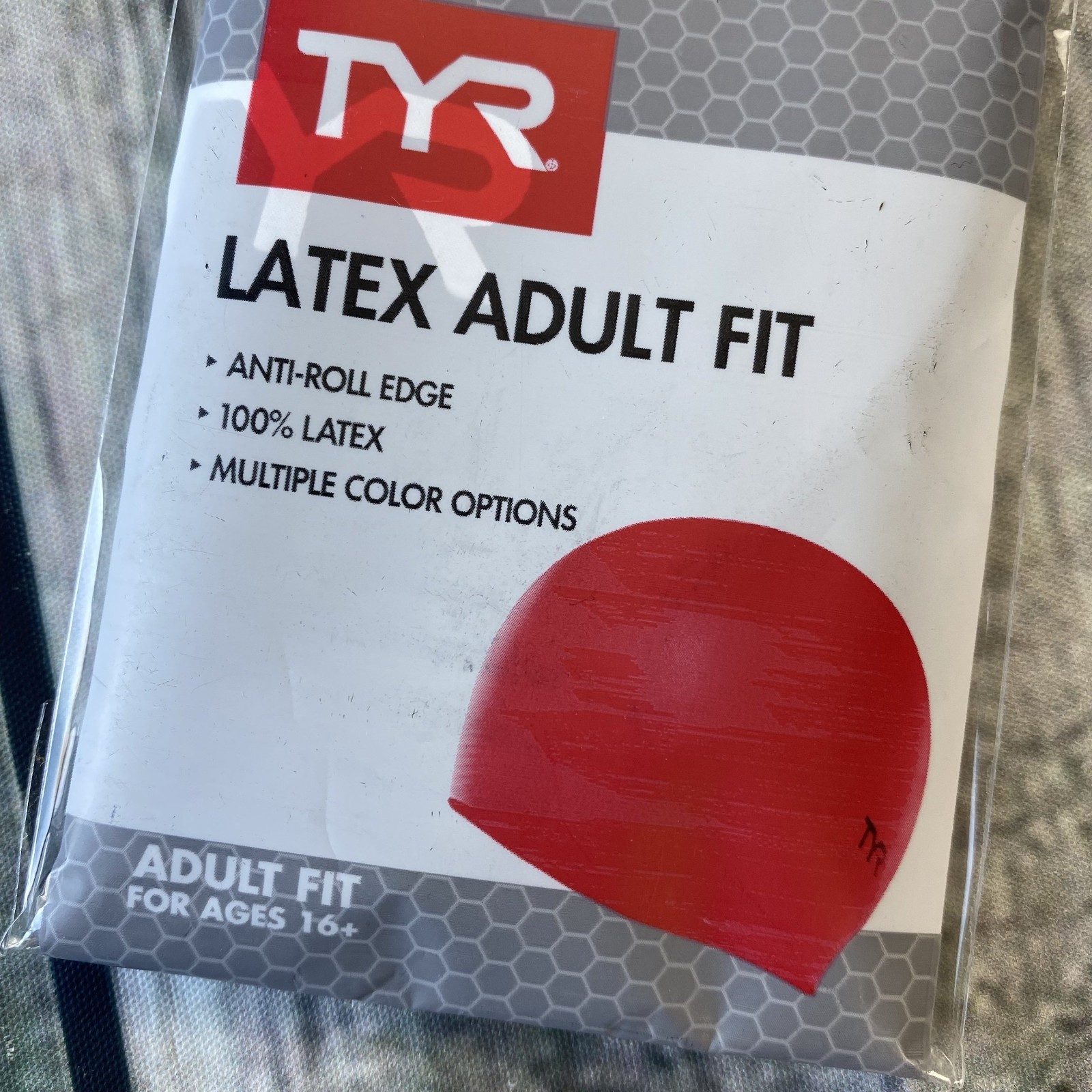 NIP Sealed Lot of 4 TYR Adult Swim Cap 100% Latex Solid Black Anti Roll Edge 16+