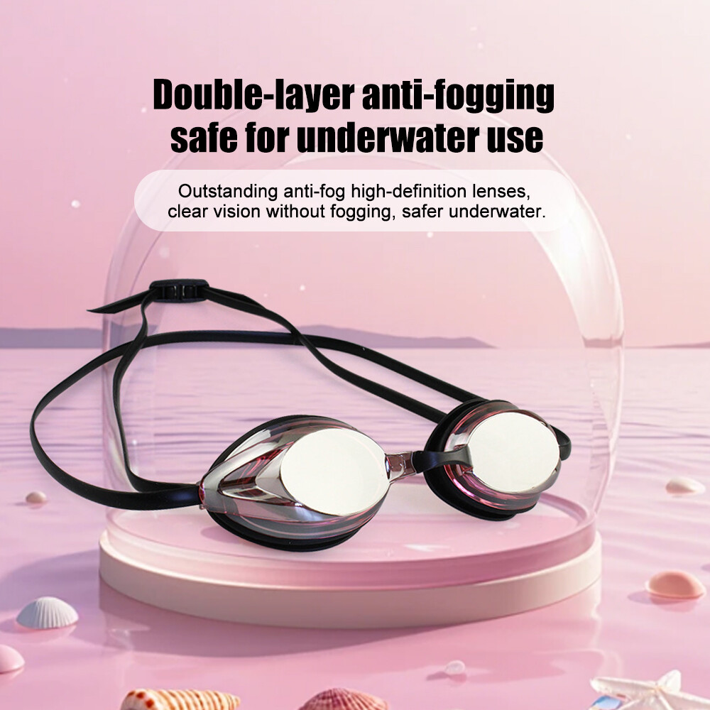 Professional Swimming Goggles Adult Anti-Fog UV Waterproof Silicone Seal