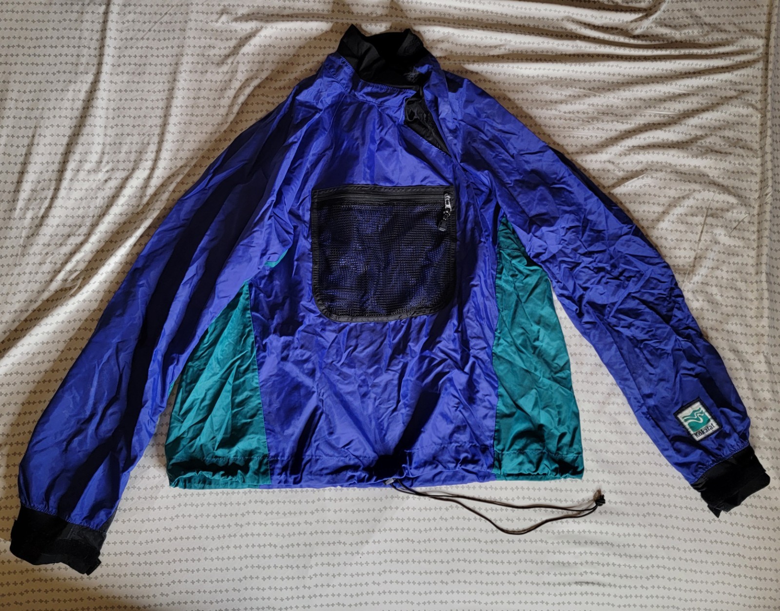 Kokatat Paddling Dry Top Jacket XL Mens Blue & Teal Water Resistant Wind Proof