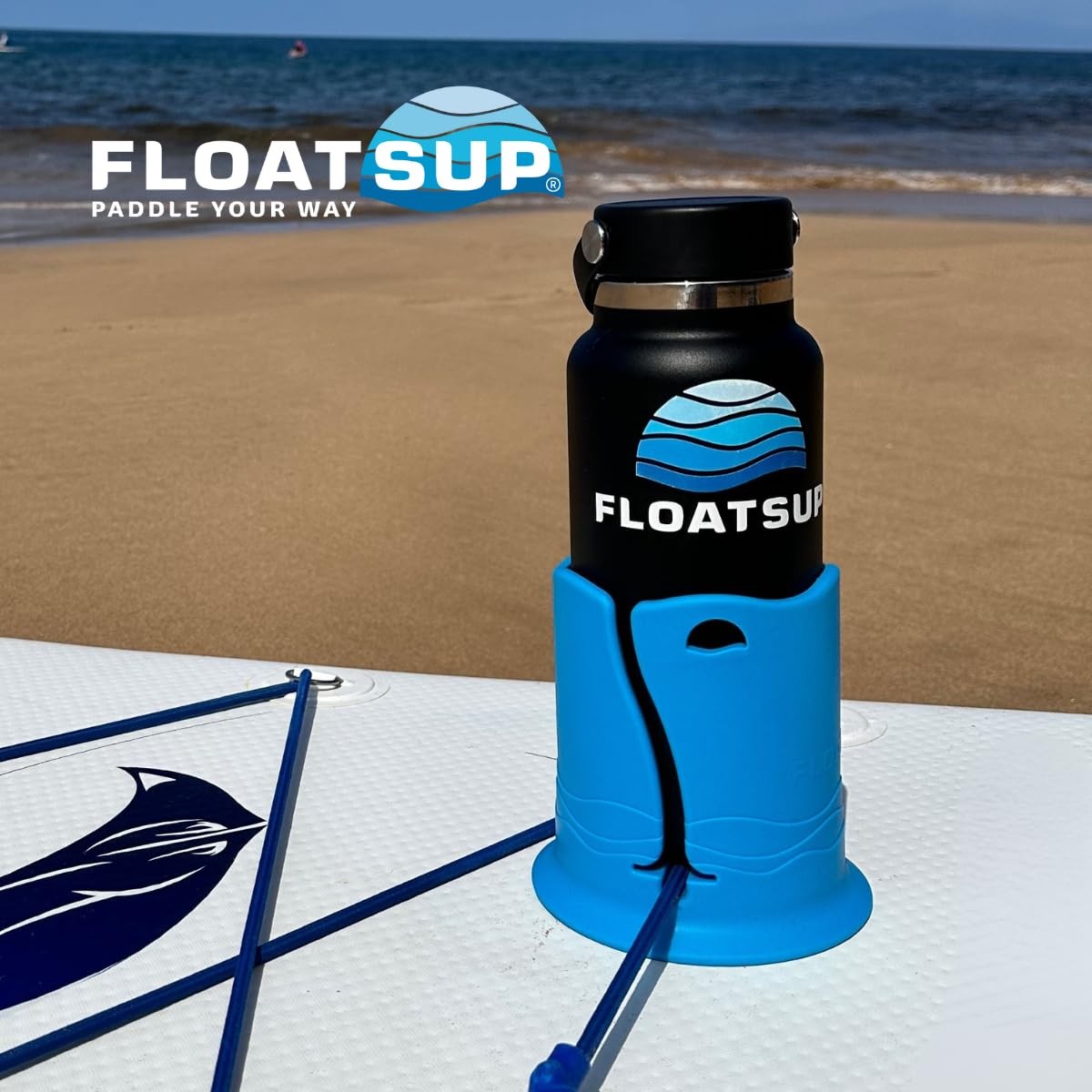 Jumbo Paddle Board Cup Holder, SUP, Kayak & Boat Water Bottle Holder, Fits Dr…