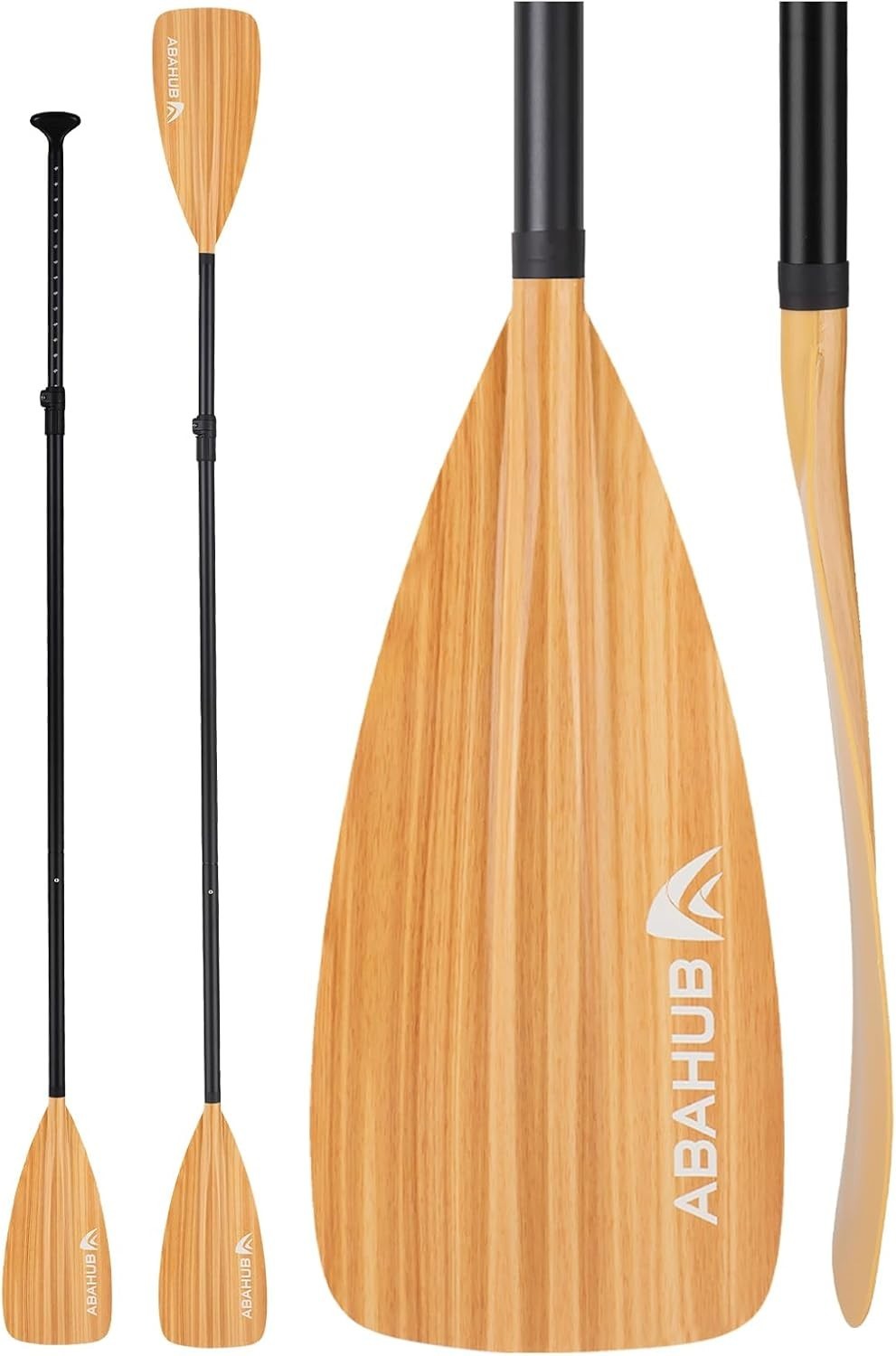 Versatile 3-Piece SUP Paddle: Adjustable Carbon Fiber Kayak Paddle, 68”-84”