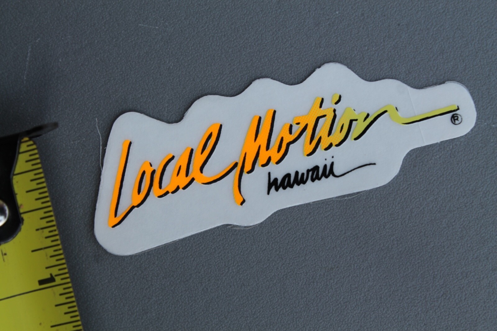 LOCAL MOTION Hawaii Surfboards Neon Orange OG 80’s LM1A Vintage Surfing STICKER