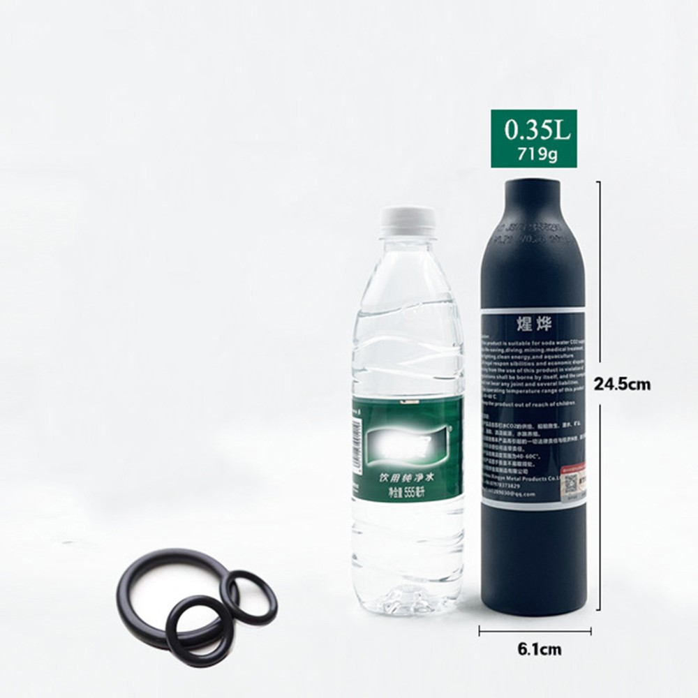 4500psi Paintball Cylinder Aluminum CO2 Air Tank M18x1.5 Pressure Soda Bottle